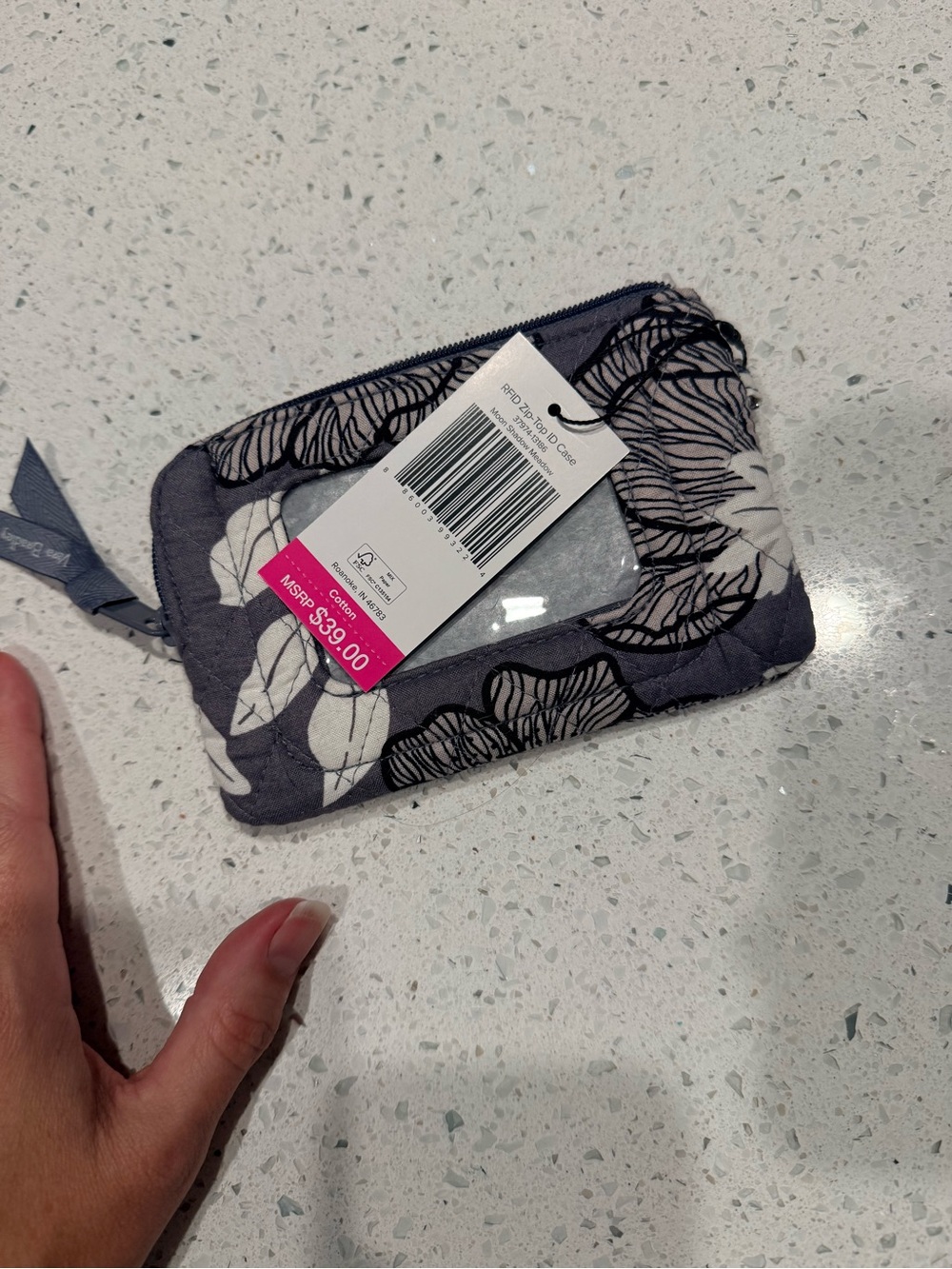 Vera Bradley RFID Window Zip ID Case
